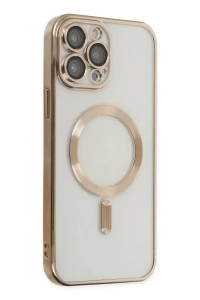 Apple iPhone 13 Pro Max Kılıf Kross Magneticsafe Kapak - Gold