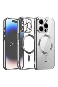 Apple iPhone 13 Pro Max Kılıf Kross Magneticsafe Kapak - Titan Gri