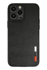 Apple iPhone 13 Pro Max Kılıf Loop Deri Silikon - Siyah