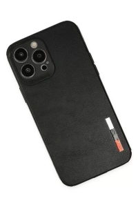 Apple iPhone 13 Pro Max Kılıf Loop Deri Silikon - Siyah