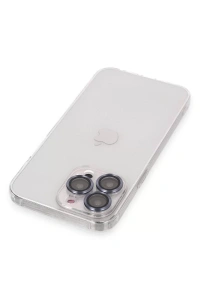 Apple iPhone 13 Pro Max Kılıf Luko Lens Silikon - Sierra Blue