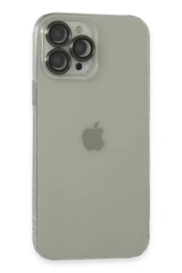 Apple iPhone 13 Pro Max Kılıf Luko Lens Silikon - Yeşil