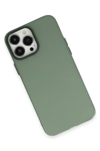 Apple iPhone 13 Pro Max Kılıf Modos Metal Kapak - Koyu Yeşil