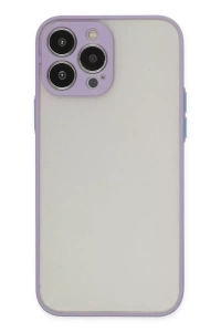 Apple iPhone 13 Pro Max Kılıf Montreal Silikon Kapak - Mor