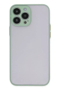 Apple iPhone 13 Pro Max Kılıf Montreal Silikon Kapak - Turkuaz