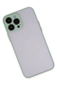 Apple iPhone 13 Pro Max Kılıf Montreal Silikon Kapak - Turkuaz