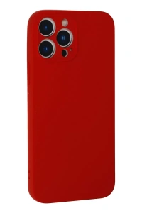 Apple iPhone 13 Pro Max Kılıf Nano içi Kadife Silikon - Kırmızı