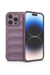 Apple iPhone 13 Pro Max Kılıf Optimum Silikon - Mor