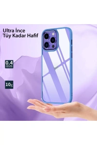Apple iPhone 13 Pro Max Kılıf Power Silikon - Mor