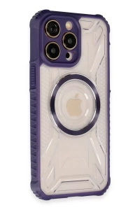 Apple iPhone 13 Pro Max Kılıf Prag Magneticsafe Kapak - Derin Mor