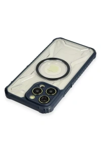 Apple iPhone 13 Pro Max Kılıf Prag Magneticsafe Kapak - Lacivert