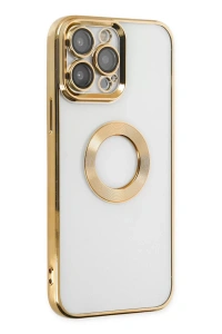 Apple iPhone 13 Pro Max Kılıf Slot Silikon - Gold