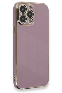 Apple iPhone 13 Pro Max Kılıf Volet Silikon - Mor