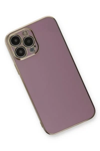 Apple iPhone 13 Pro Max Kılıf Volet Silikon - Mor