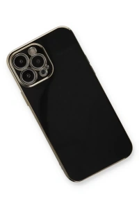 Apple iPhone 13 Pro Max Kılıf Volet Silikon - Siyah