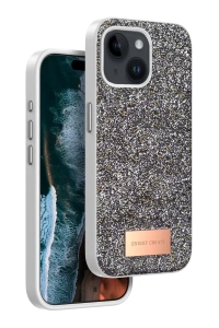 Apple iPhone 14 Bright Simli Kapak - Gümüş