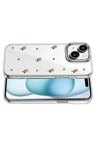 Apple iPhone 14 Fiyonk Desenli Kapak - Desen 6