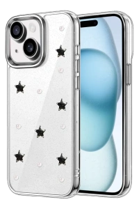 Apple iPhone 14 Fiyonk Desenli Kapak - Desen 7