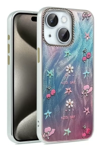 Apple iPhone 14 Kılıf Blade Aynalı Desenli Kapak - Desen 4