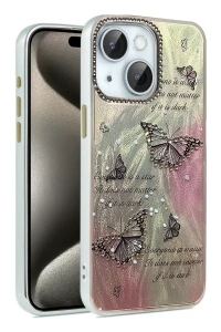 Apple iPhone 14 Kılıf Blade Aynalı Desenli Kapak - Desen 6