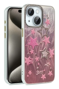 Apple iPhone 14 Kılıf Blade Aynalı Desenli Kapak - Desen 7