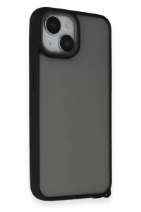 Apple iPhone 14 Kılıf Elegant Kapak - Siyah
