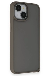 Apple iPhone 14 Kılıf Elegant Kapak - Titan Gri