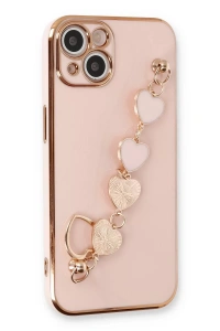 Apple iPhone 14 Kılıf Esila Silikon - Pudra