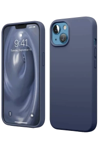 Apple iPhone 14 Kılıf First Silikon - Lacivert