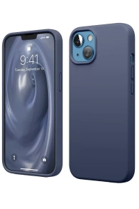 Apple iPhone 14 Kılıf First Silikon - Lacivert