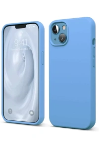 Apple iPhone 14 Kılıf First Silikon - Mavi