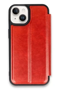 Apple iPhone 14 Kılıf Flip Cover - Kırmızı