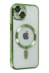 Apple iPhone 14 Kılıf Kross Magneticsafe Kapak - Koyu Yeşil
