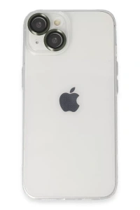 Apple iPhone 14 Kılıf Luko Lens Silikon - Yeşil