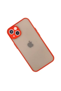 Apple iPhone 14 Kılıf Montreal Silikon Kapak - Kırmızı