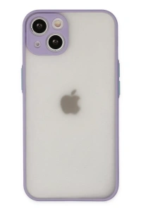 Apple iPhone 14 Kılıf Montreal Silikon Kapak - Mor