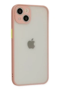 Apple iPhone 14 Kılıf Montreal Silikon Kapak - Pembe