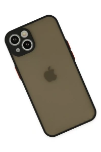 Apple iPhone 14 Kılıf Montreal Silikon Kapak - Siyah