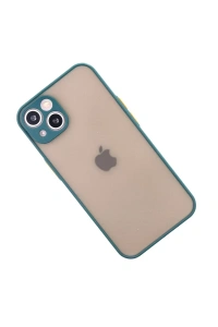 Apple iPhone 14 Kılıf Montreal Silikon Kapak - Yeşil