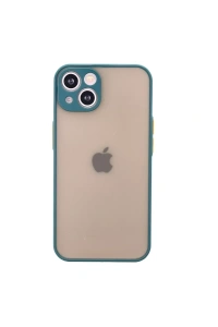 Apple iPhone 14 Kılıf Montreal Silikon Kapak - Yeşil