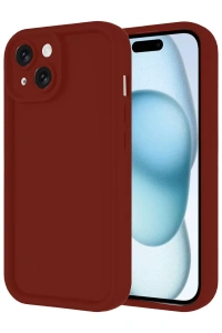 Apple iPhone 14 Kılıf Viera Silikon - Bordo