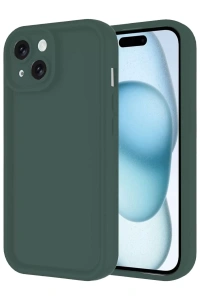 Apple iPhone 14 Kılıf Viera Silikon - Koyu Yeşil