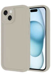 Apple iPhone 14 Kılıf Viera Silikon - Krem