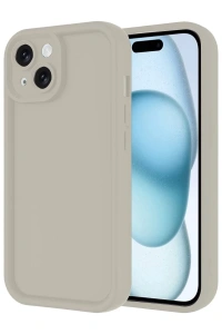 Apple iPhone 14 Kılıf Viera Silikon - Krem