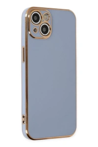 Apple iPhone 14 Kılıf Volet Silikon - Mavi