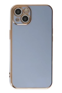Apple iPhone 14 Kılıf Volet Silikon - Mavi