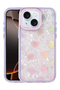 Apple iPhone 14 Lumi Desenli Kapak - Mor