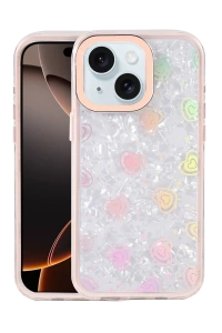 Apple iPhone 14 Lumi Desenli Kapak - Pembe