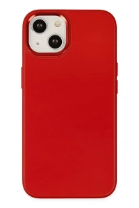 Apple iPhone 14 Plus Kılıf Asya Deri Silikon - Kırmızı
