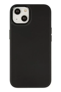 Apple iPhone 14 Plus Kılıf Asya Deri Silikon - Siyah
